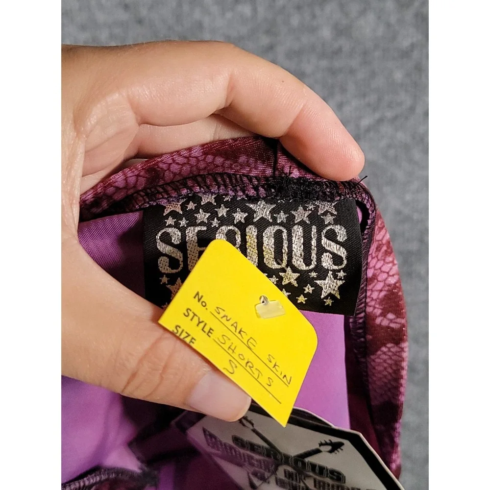 RARE Vintage 90s Snakeskin Brief Underwear Mens Small Purple USA Made Punk NWT